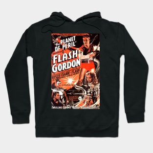 Classic Flash Gordon Serial - Planet of Peril Poster Hoodie